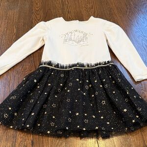 Warner Bros. White and Black Hogwarts Dress